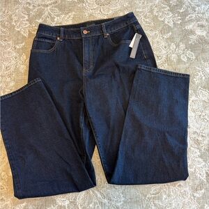 Talbots NWT High Waist Relaxed Jeans Michele Wash~8